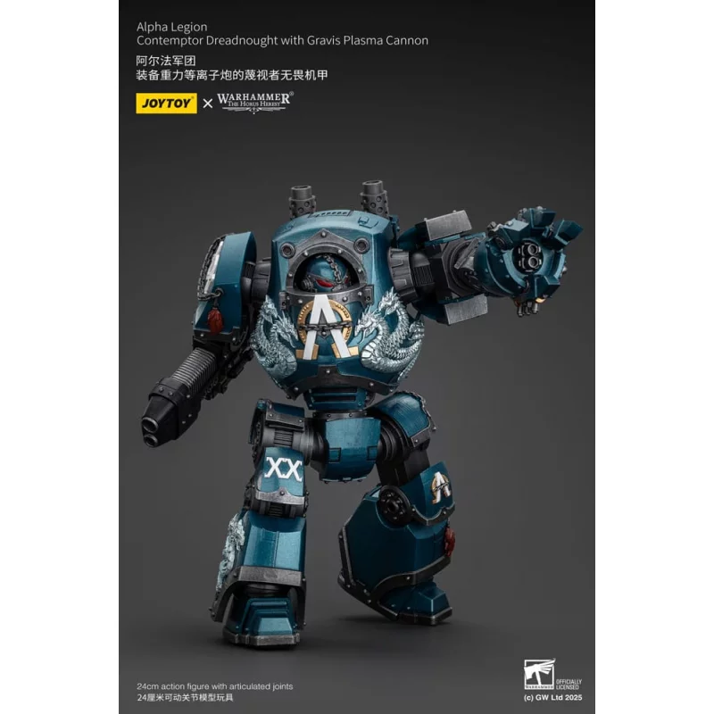 Warhammer The Horus Heresy Action Figure 1/18 Alpha Legion Contemptor Dreadnought with Gravis Plasma Cannon 24cm