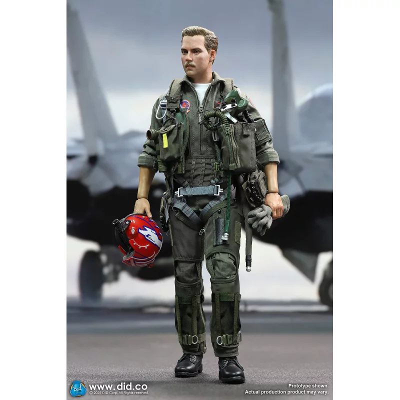 US Navy Fighter F-14 Pilot Tom &amp; Nick Collectible Action Figurine 1/6 DID MA80182