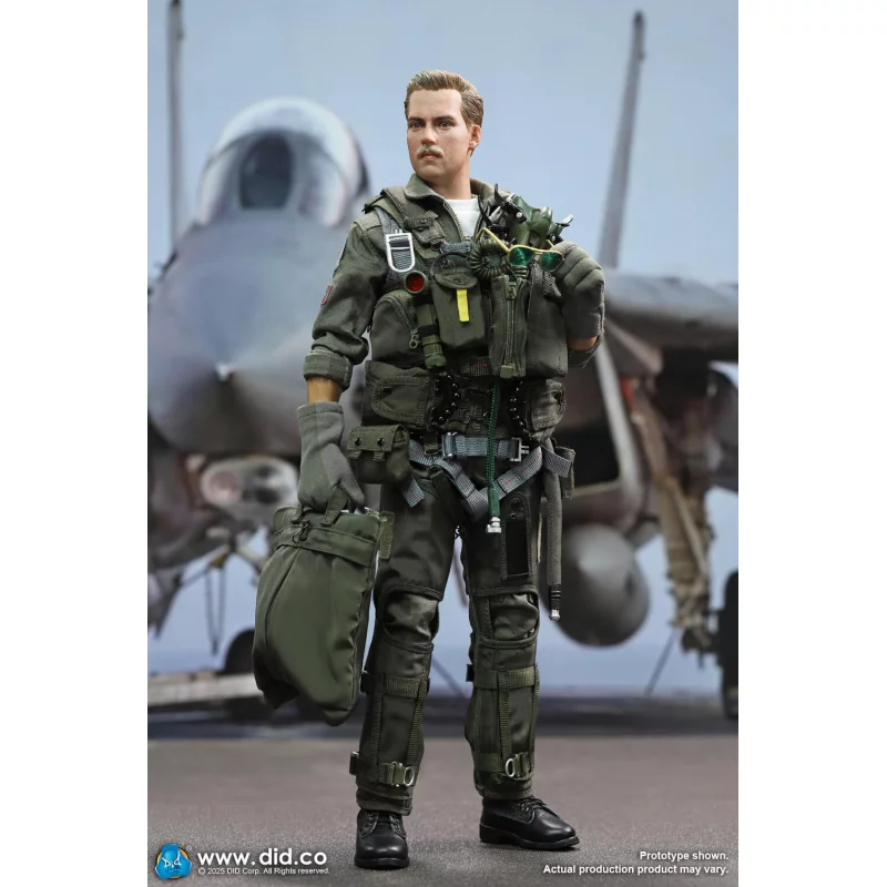 US Navy Fighter F-14 Pilot Tom &amp; Nick Collectible Action Figurine 1/6 DID MA80182