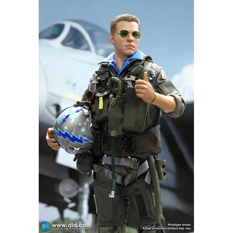 US Navy Fighter F-14 Pilot Tom &amp; Nick Collectible Action Figurine 1/6 DID MA80182