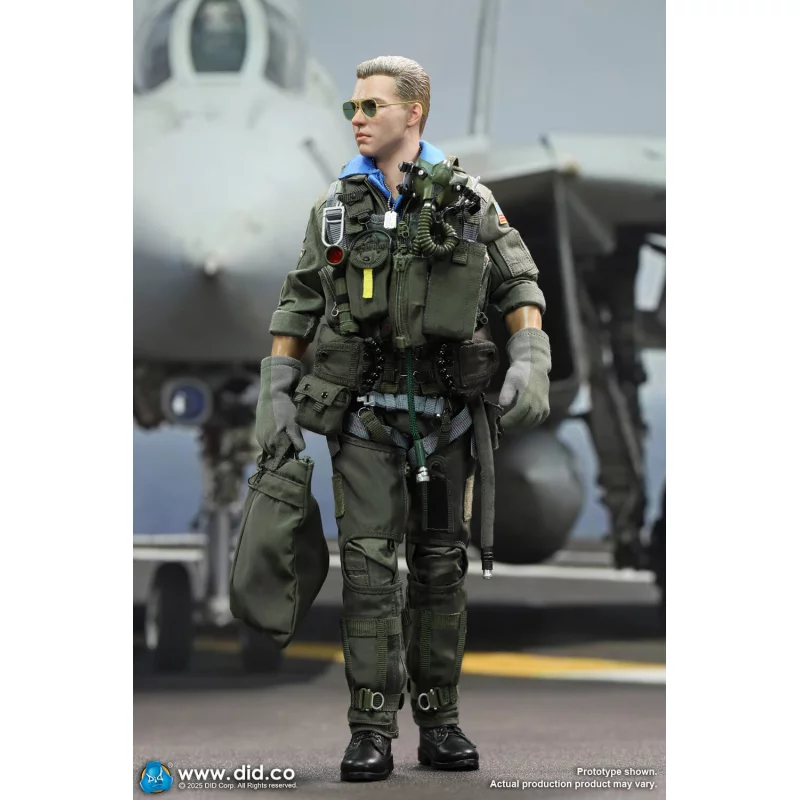 US Navy Fighter F-14 Pilot Tom &amp; Nick Collectible Action Figurine 1/6 DID MA80182