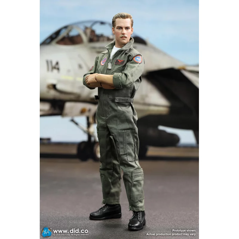 US Navy Fighter F-14 Pilot Tom &amp; Nick Collectible Action Figurine 1/6 DID MA80182