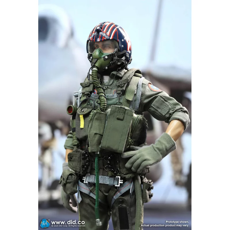US Navy Fighter F-14 Pilot Tom &amp; Nick Collectible Action Figurine 1/6 DID MA80182