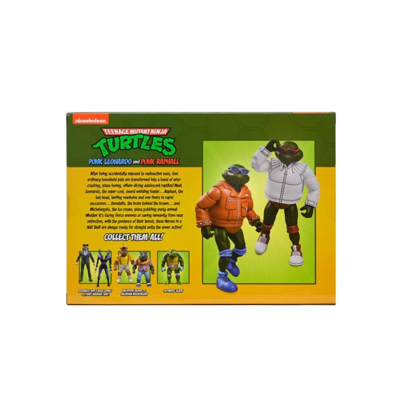 Teenage Mutant Ninja Turtles (Cartoon) Pack of 2 Action Figures Punk Leo and Punk Raph 18cm