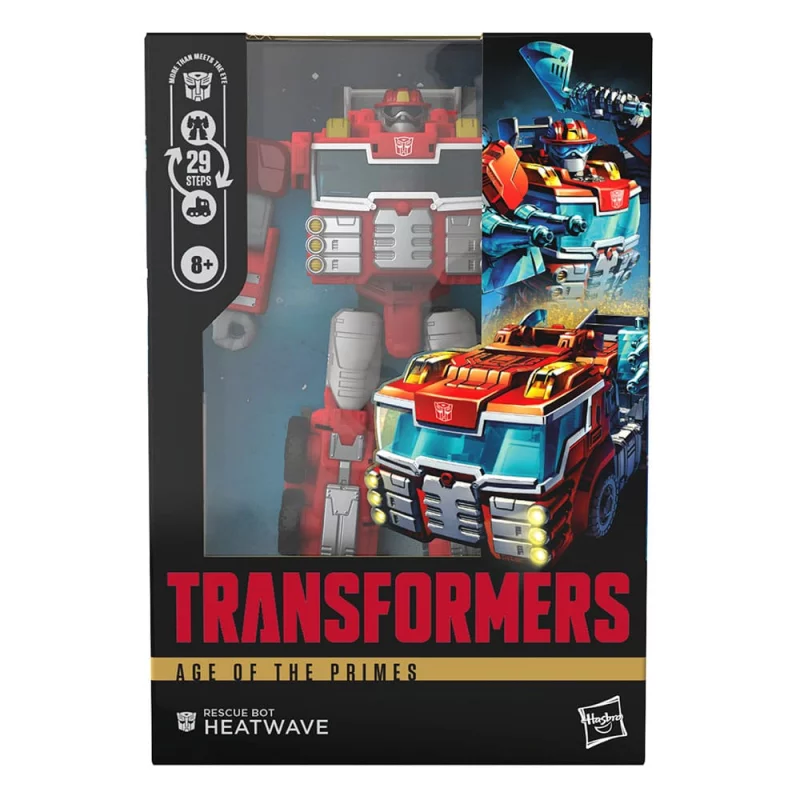 Transformers Age of the Primes Action Figure Voyager Class Rescue Bot Heatwave 18cm