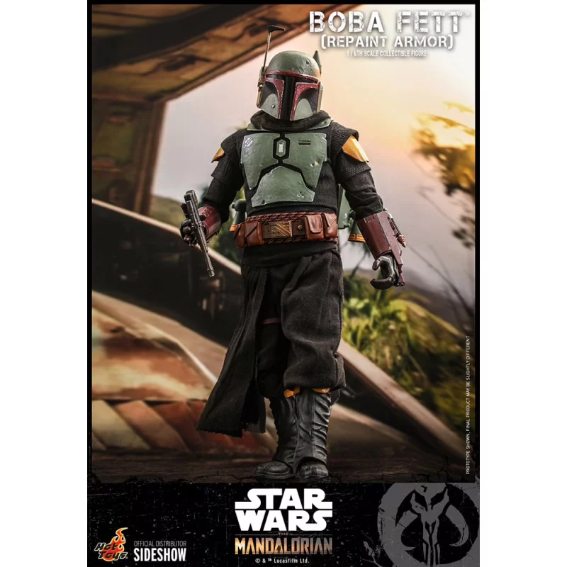 Hot Toys TMS055 Star Wars The Mandalorian Collectible Action Figure 1/6 Boba Fett (Repaint Armor) (Special Edition) 30cm