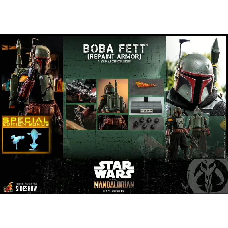 Hot Toys TMS055 Star Wars The Mandalorian Collectible Action Figure 1/6 Boba Fett (Repaint Armor) (Special Edition) 30cm