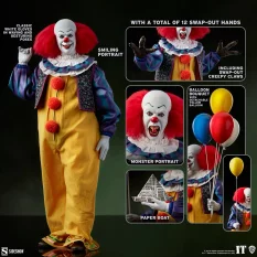 IT Ça: 1990 Stephen King Pennywise 1/6  Collectible Action Figurine 30cm