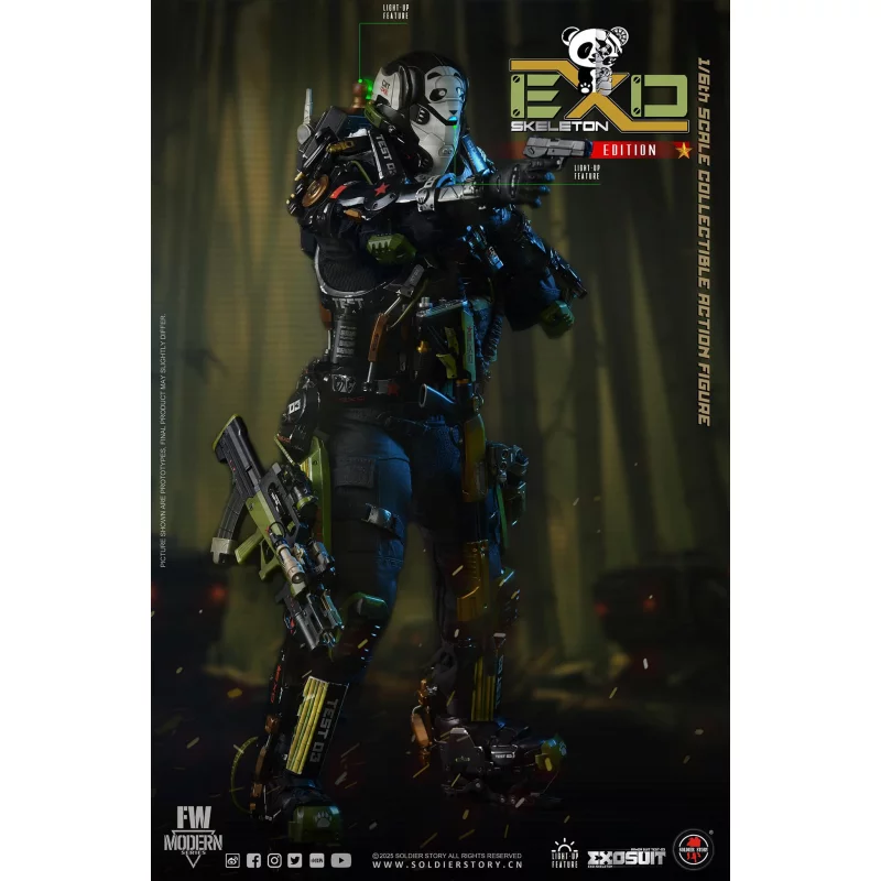 EXO-Skeleton Armor Suit Test-03 Panda Division Deluxe ver. Collectible Action Figure 1/6 Soldier Story SS142