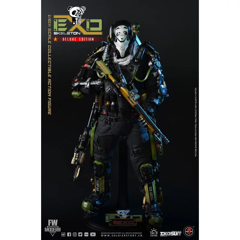 EXO-Skeleton Armor Suit Test-03 Panda Division Deluxe ver. Collectible Action Figure 1/6 Soldier Story SS142