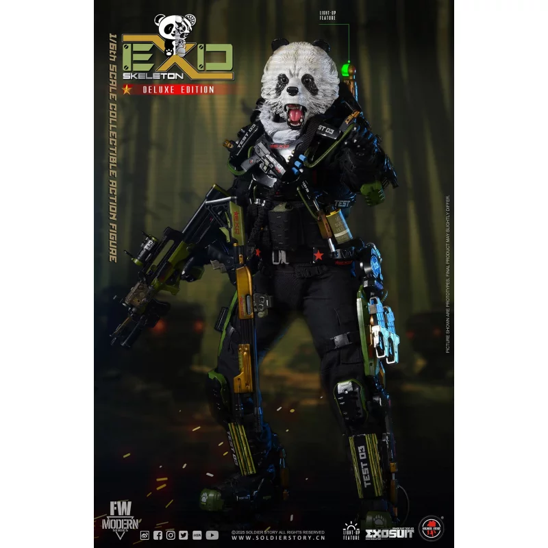 EXO-Skeleton Armor Suit Test-03 Panda Division Deluxe ver. Collectible Action Figure 1/6 Soldier Story SS142