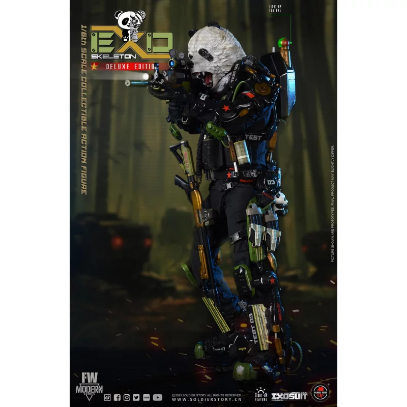 EXO-Skeleton Armor Suit Test-03 Panda Division Deluxe ver. Collectible Action Figure 1/6 Soldier Story SS142
