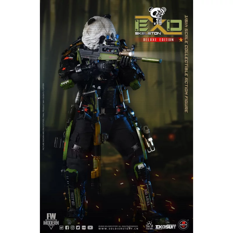 EXO-Skeleton Armor Suit Test-03 Panda Division Deluxe ver. Collectible Action Figure 1/6 Soldier Story SS142