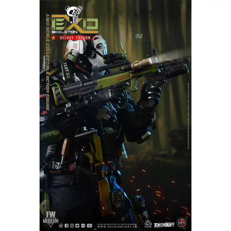 EXO-Skeleton Armor Suit Test-03 Panda Division Deluxe ver. Collectible Action Figure 1/6 Soldier Story SS142