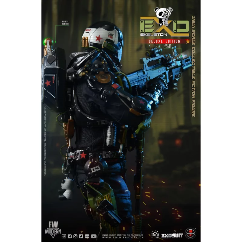 EXO-Skeleton Armor Suit Test-03 Panda Division Deluxe ver. Collectible Action Figure 1/6 Soldier Story SS142