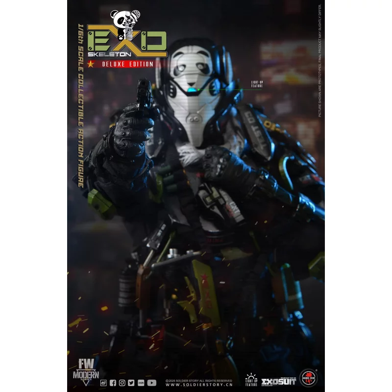 EXO-Skeleton Armor Suit Test-03 Panda Division Deluxe ver. Collectible Action Figure 1/6 Soldier Story SS142