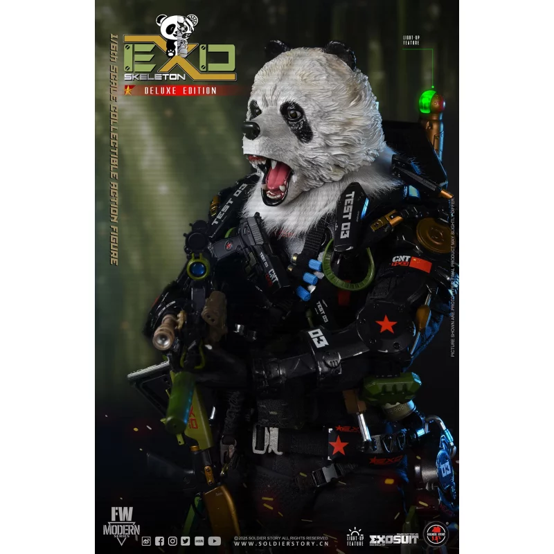 EXO-Skeleton Armor Suit Test-03 Panda Division Deluxe ver. Collectible Action Figure 1/6 Soldier Story SS142