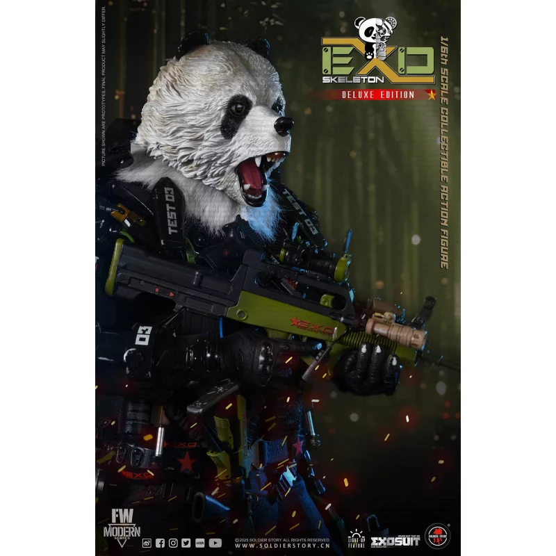 EXO-Skeleton Armor Suit Test-03 Panda Division Deluxe ver. Collectible Action Figure 1/6 Soldier Story SS142