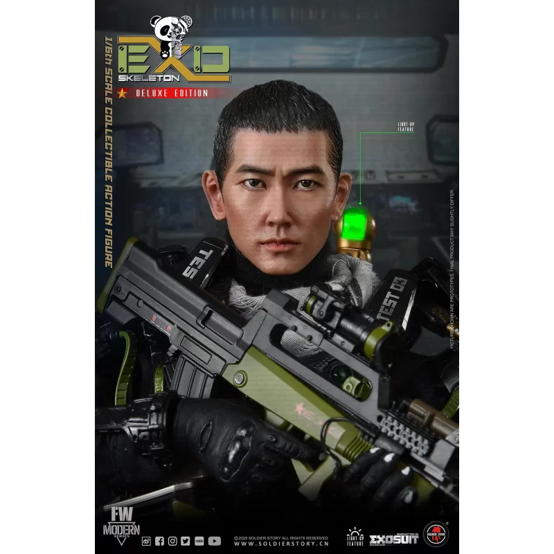 EXO-Skeleton Armor Suit Test-03 Panda Division Deluxe ver. Collectible Action Figure 1/6 Soldier Story SS142