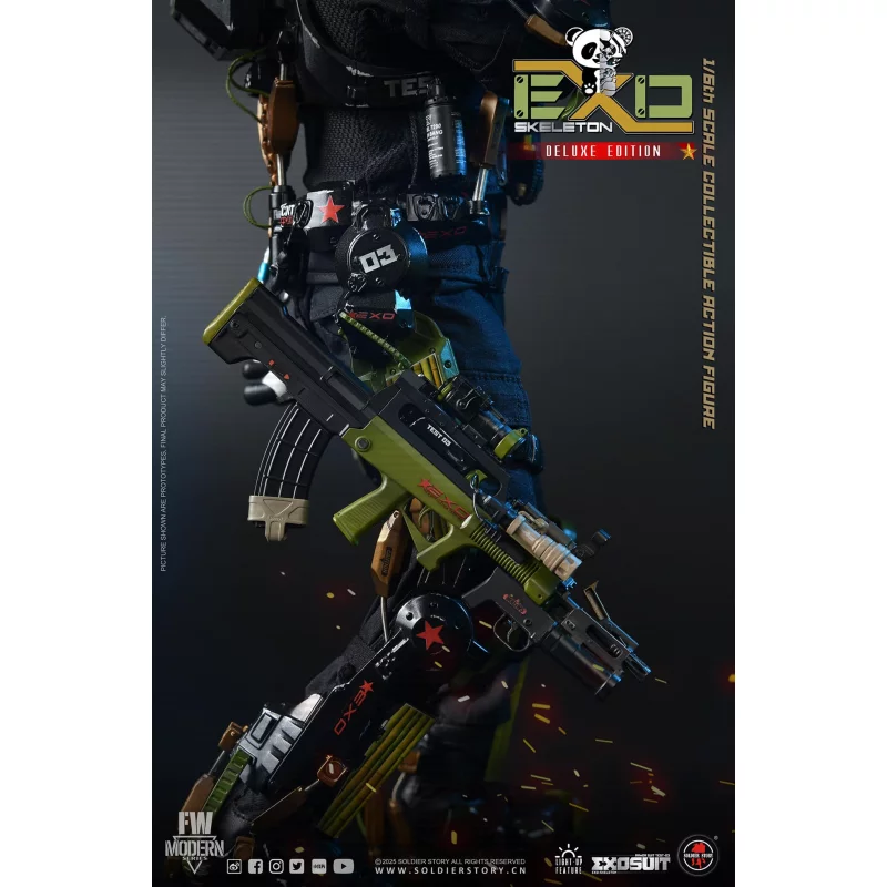 EXO-Skeleton Armor Suit Test-03 Panda Division Deluxe ver. Collectible Action Figure 1/6 Soldier Story SS142