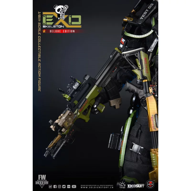 EXO-Skeleton Armor Suit Test-03 Panda Division Deluxe ver. Collectible Action Figure 1/6 Soldier Story SS142