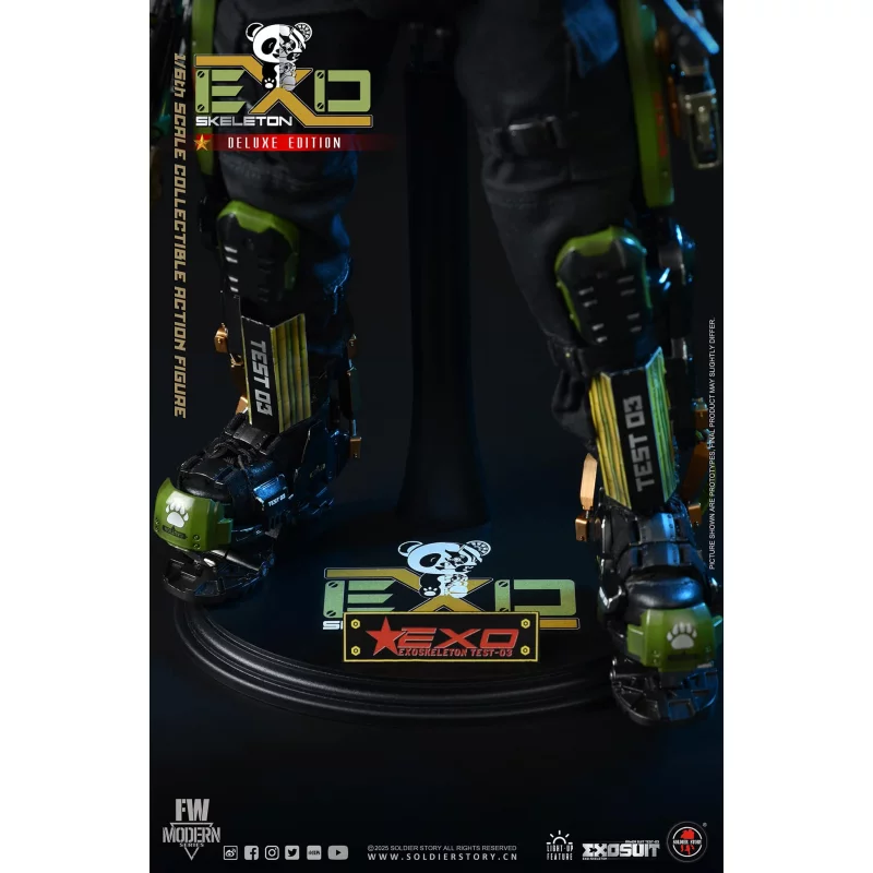 EXO-Skeleton Armor Suit Test-03 Panda Division Deluxe ver. Collectible Action Figure 1/6 Soldier Story SS142