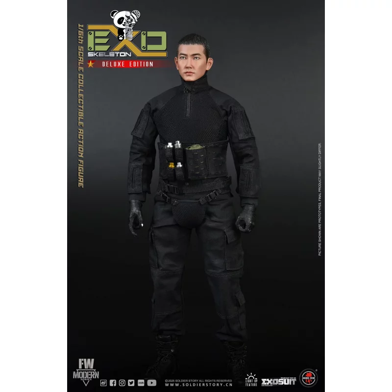 EXO-Skeleton Armor Suit Test-03 Panda Division Deluxe ver. Collectible Action Figure 1/6 Soldier Story SS142