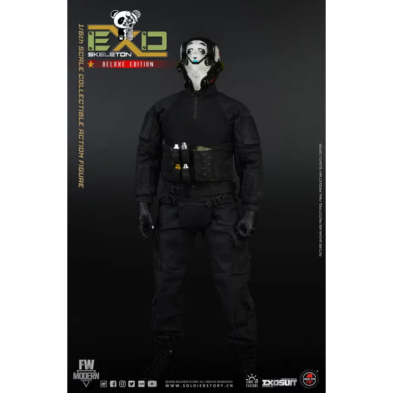 EXO-Skeleton Armor Suit Test-03 Panda Division Deluxe ver. Collectible Action Figure 1/6 Soldier Story SS142