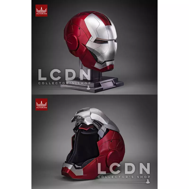 Iron Man Mark V 5 1/1 Helmet Life Size casque AutoKing portable électronique  avec effets