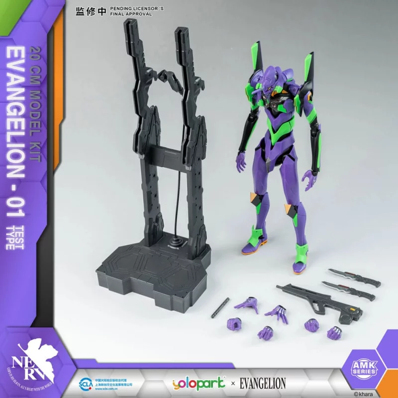 Neon Genesis Evangelion Figurine Plastic Model Kit AMK Series Eva-01 20cm