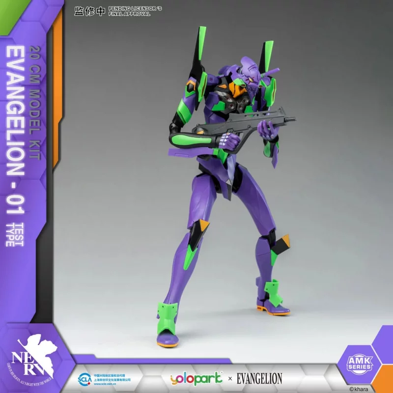 Neon Genesis Evangelion Figurine Plastic Model Kit AMK Series Eva-01 20cm