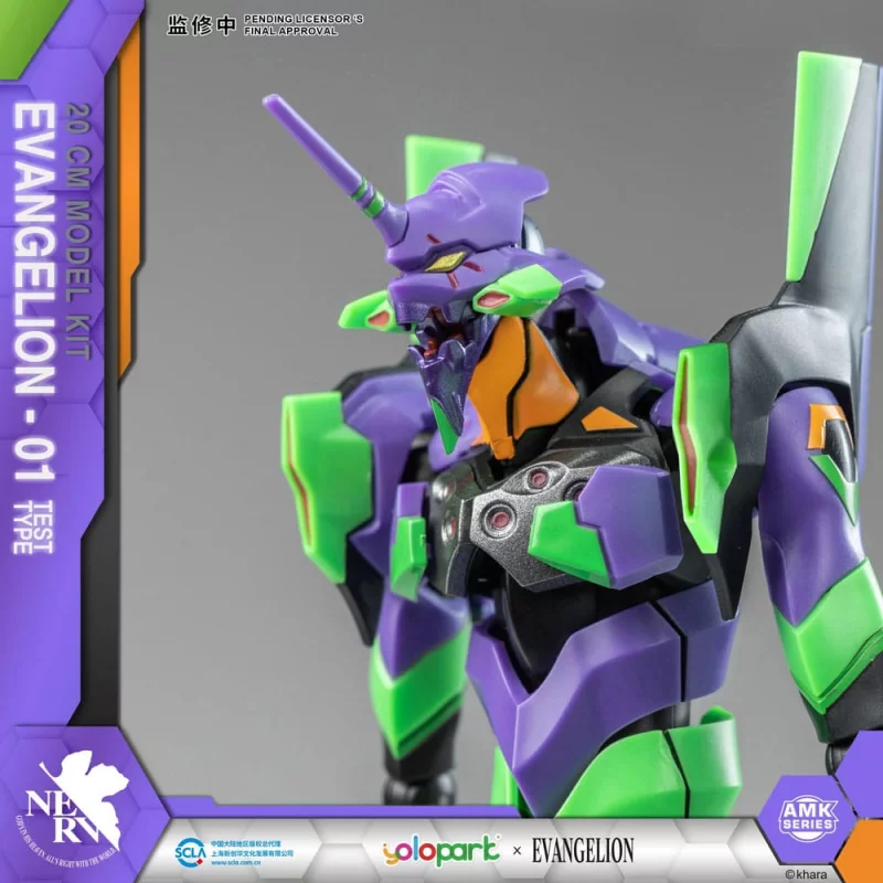 Neon Genesis Evangelion Figurine Plastic Model Kit AMK Series Eva-01 20cm