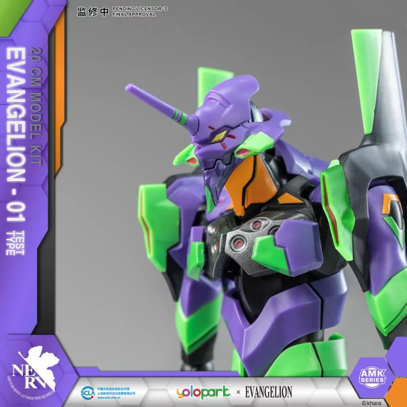 Neon Genesis Evangelion Figurine Plastic Model Kit AMK Series Eva-01 20cm