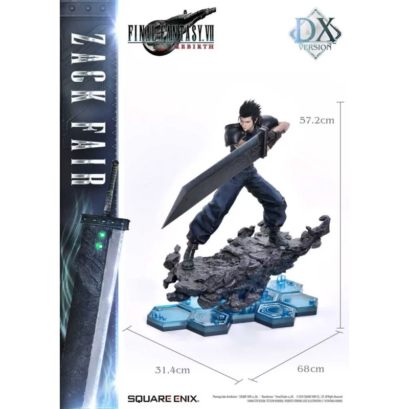 Final Fantasy VII Rebirth Statue 1/4 Zack Fair Deluxe Version 57 cm