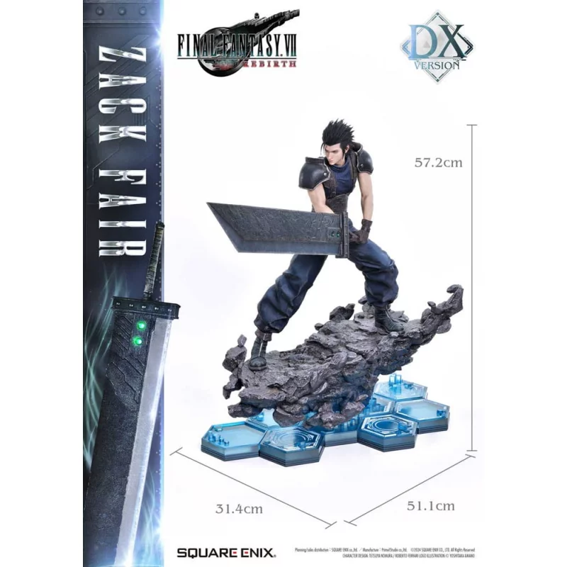 Final Fantasy VII Rebirth Statue 1/4 Zack Fair Deluxe Version 57 cm