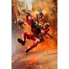 Hot Toys MMS746 Deadpool & Wolverine Collectible Action Figure 1/6 Deadpool Special Edition 31cm