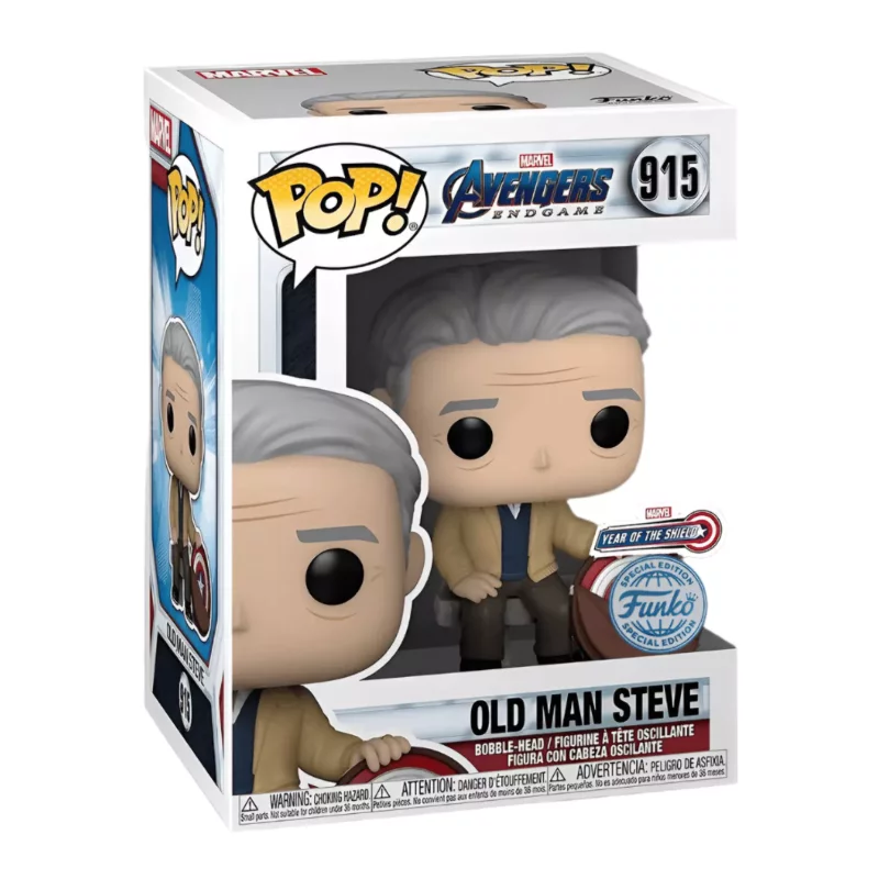 Avengers Endgame POP! Marvel Old Man Steve Rogers Captain America Vinyl Figure 10cm N°915