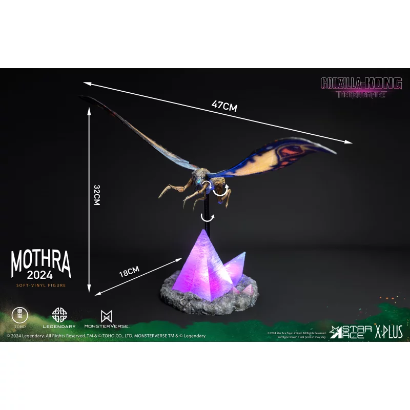 Godzilla x Kong: The New Empire Mothra Deluxe Version Soft Vinyl Figurine 30cm