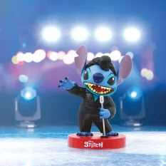Disney Lilo & Stitch Figurine Black Leather Elvis Stitch