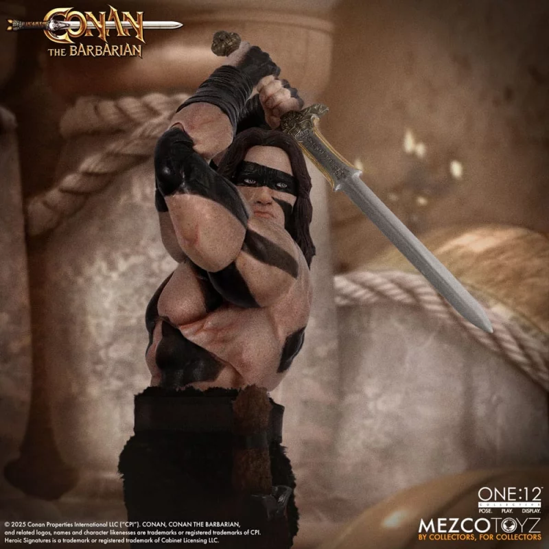 Conan The Barbarian 1982 Action Figure 1/12 Conan War Paint Edition One 12 Collective 16cm