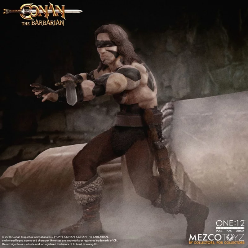 Conan The Barbarian 1982 Action Figure 1/12 Conan War Paint Edition One 12 Collective 16cm