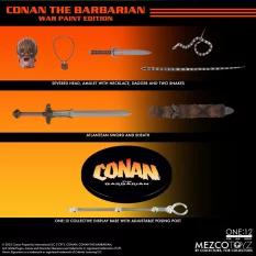 Conan The Barbarian 1982 Action Figure 1/12 Conan War Paint Edition One 12 Collective 16cm