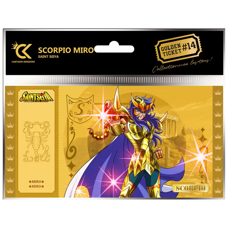 Saint Seiya Set of 12 Golden Tickets