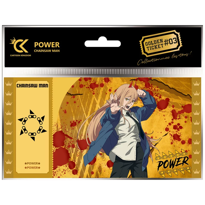 Chainsaw Man Set de 6 Golden Tickets