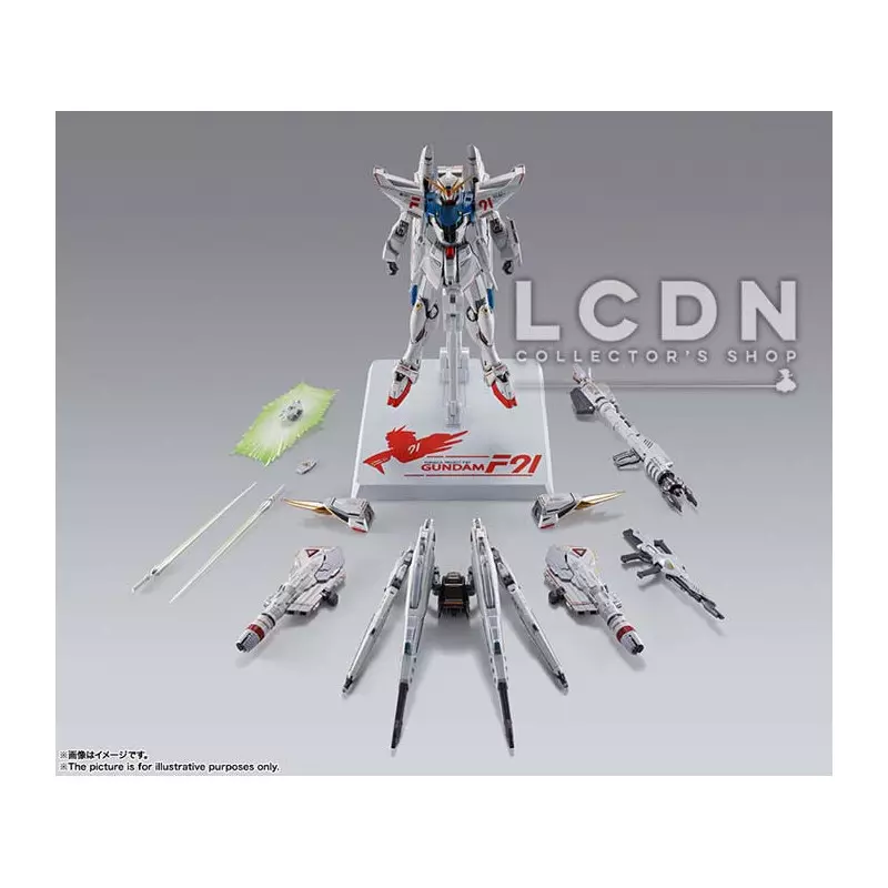 BANDAI - HG　L BUILD F91 CHRONICLE WHITE Bandai Tamashi Nations Metal Build Gundam F91 (Chronicle