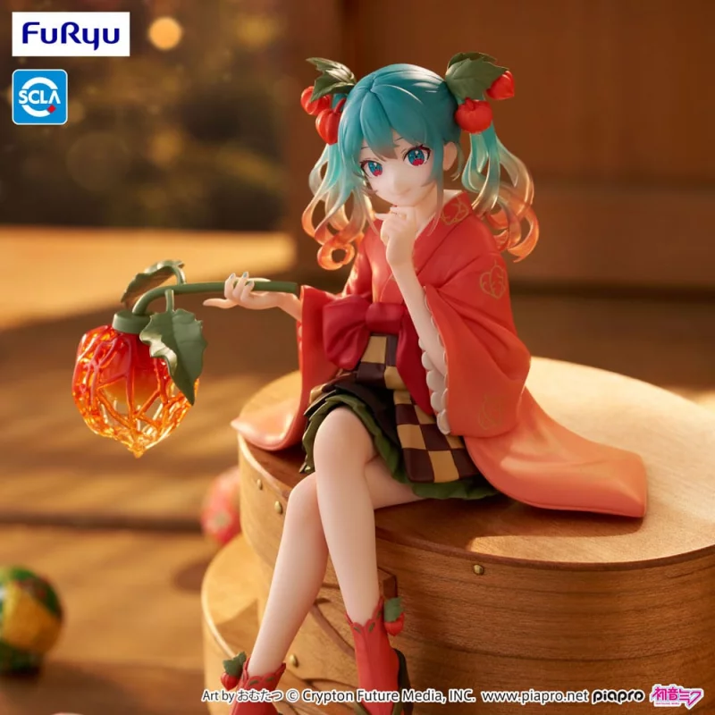 Hatsune Miku Figure Noodle Stopper Flower Fairy Winter Cherry 15cm