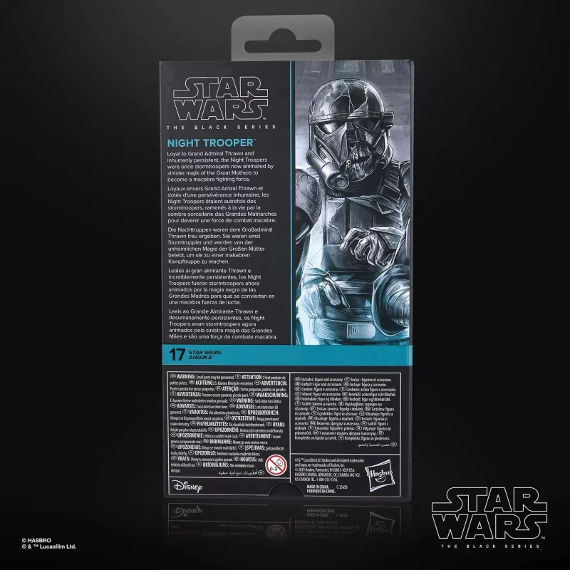 Star Wars : Ahsoka The Black Series Action Figure Night Trooper 15cm