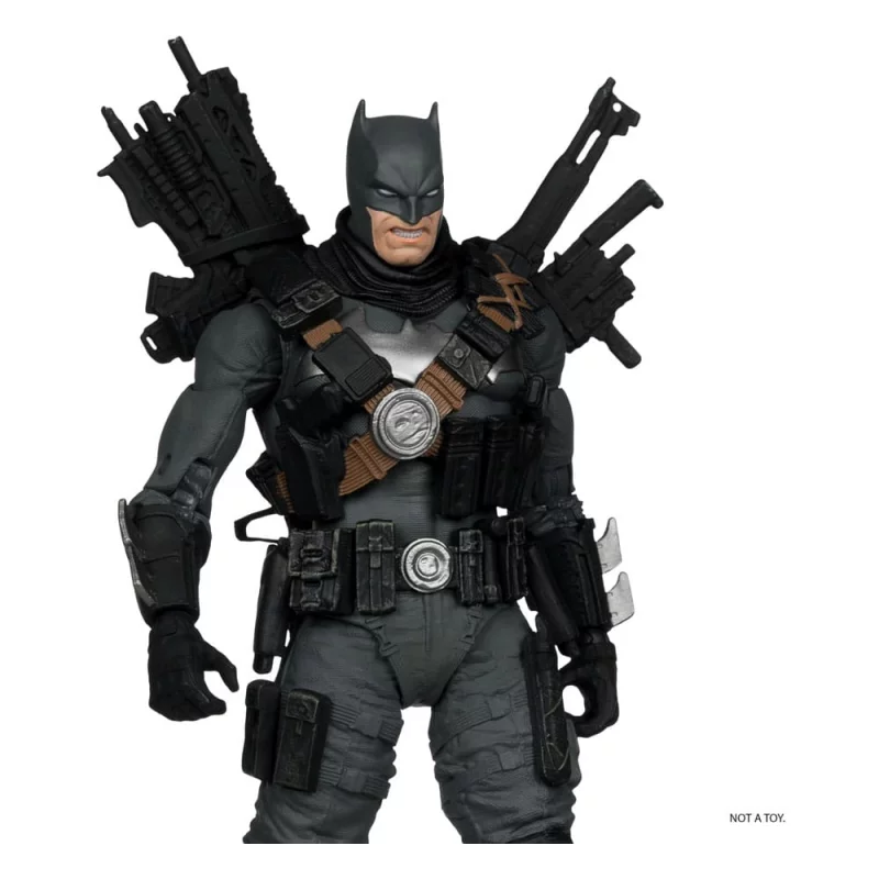 DC Multiverse McFarlane Collector Edition pack 2 Action Figurines 03 Batman (The Grim Knight) vs. Killer Croc 18 cm