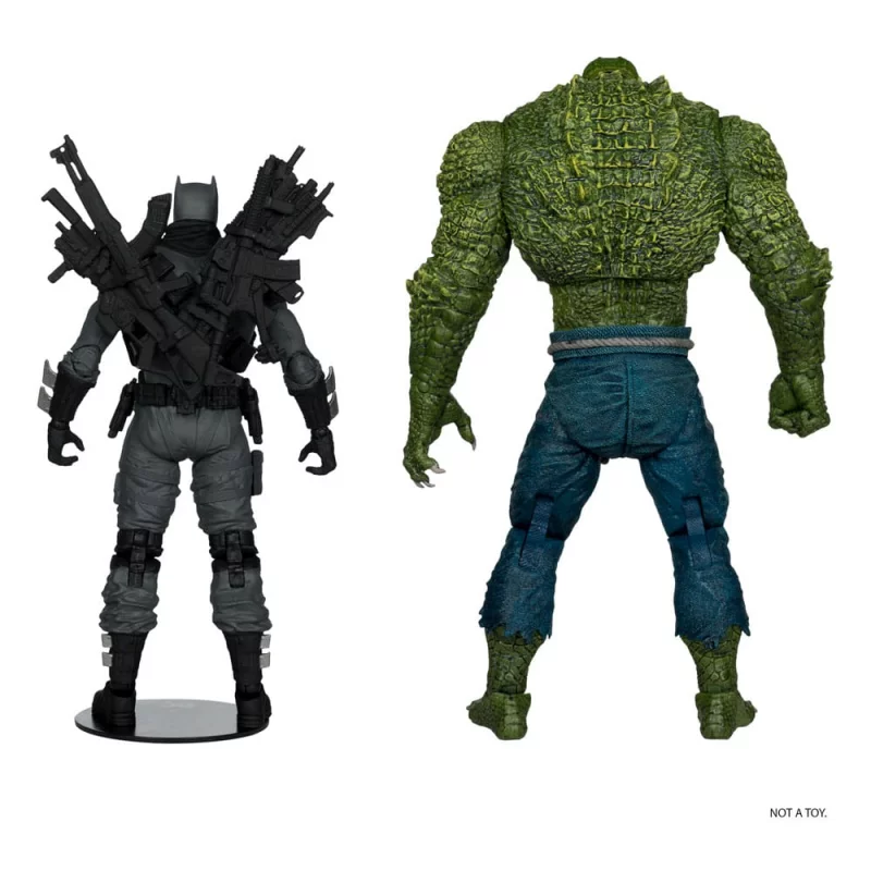DC Multiverse McFarlane Collector Edition pack 2 Action Figurines 03 Batman (The Grim Knight) vs. Killer Croc 18 cm