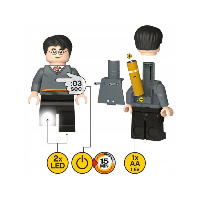 LEGO Harry Potter Lampe de poche Harry Potter 13cm